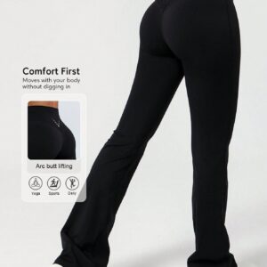 Sodalemon Women's Tight-Fitting Dancing Flared Yoga Sports Pants